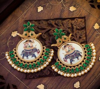 Gold Plated Padmavati Inspired Dangle Women’s Earring