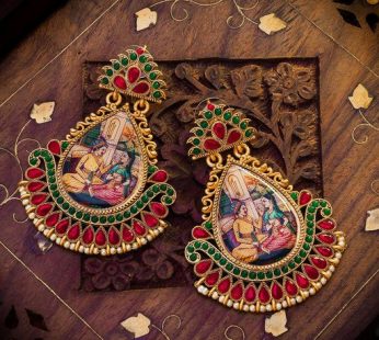 Gold Plated Padmavati Inspired Dangle Women’s Earring